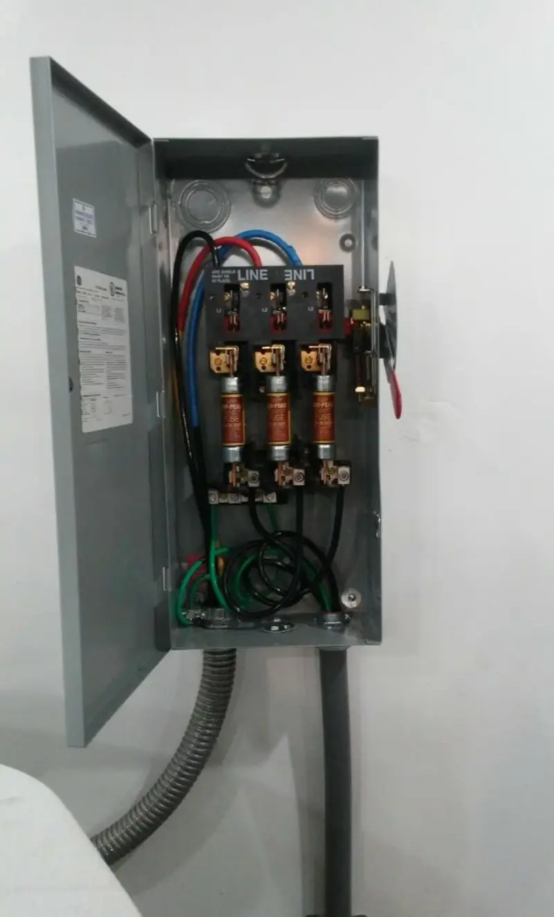 Three-phase disconnect switch installed for Electrical Wiring & Rewiring in Mattapoisett